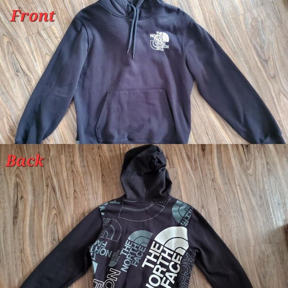 The North Face Men Med Black Hoodie Hiking Dome Logo Fleece NF0A7U05-KX7